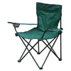 Milestone navy folding camping chair with cup holder