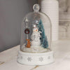 LIGHT UP SNOWMAN STREETLAMP WITH CLOCHE