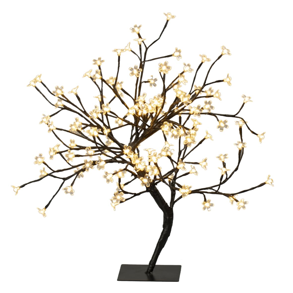 60cm warm white LED blossom tree with 128 lights