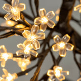60cm warm white LED blossom tree with 128 lights
