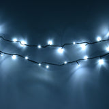 Premier 480 white LED Supabrights Christmas lights on green cable