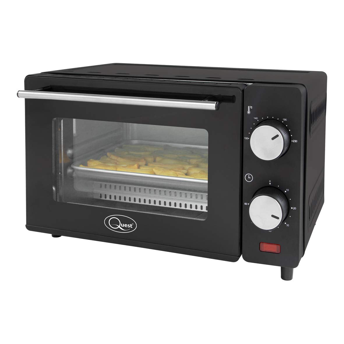 Quest black compact 9L mini oven
