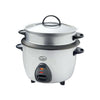 Quest 1L 400W white rice cooker and steamer