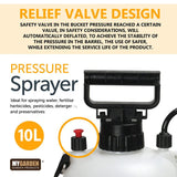 5L garden pressure sprayer with adjustable nozzle