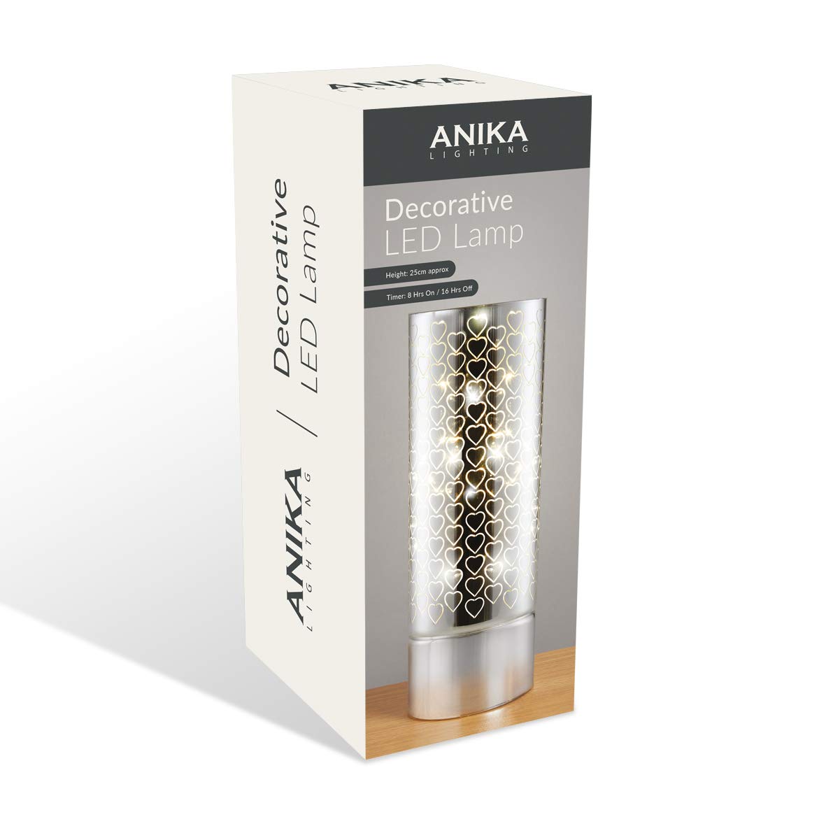 Anika heart LED tube lamp with warm white light