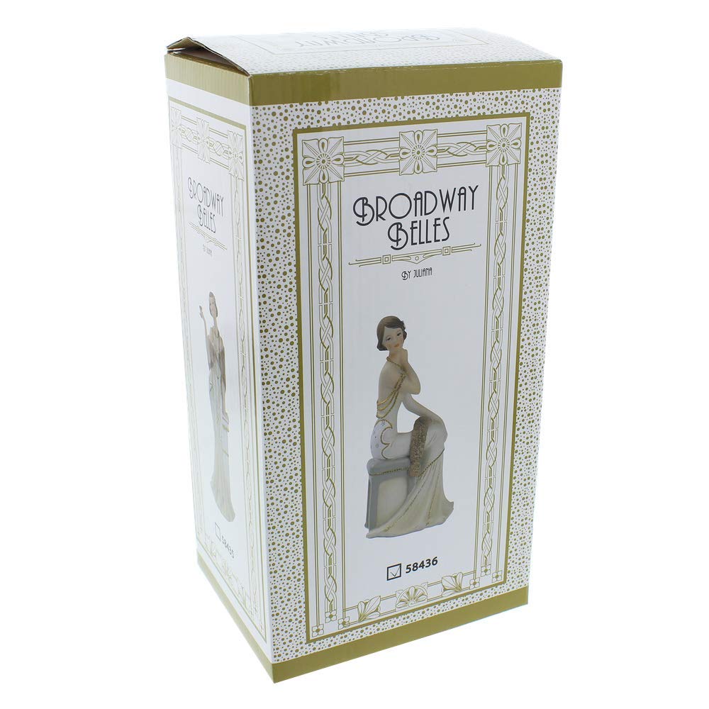 Juliana Broadway Belles Octavia gold glitter figurine