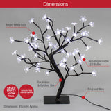 45cm bright white LED blossom Christmas tree with 48 lights