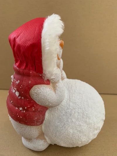 Ceramic Snowman With Snowball