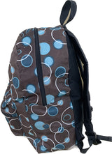 Multi-coloured circles backpack with padded adjustable straps