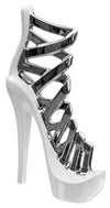 Large Stiletto Shoe in White ,CP71 [CP71]