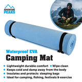 Adventure Peaks blue EVA camping roll mat – 180 x 50cm