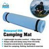 ADVENTURE PEAKS Waterproof EVA Camping Mat Extra Thick 0.6 CM Lightweight EVA Foam Yoga Sleeping Ground Roll Mat With Elastic Straps Ideal For Fishing Exercise Outdoor