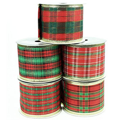 Premier 6cm X 2.7m Tartan Ribbon (Choice of 5) - RO95654