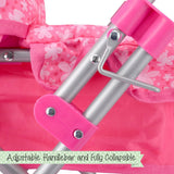 Toyrific Snuggles Deluxe Dolls Pram | Premium Dolls Stroller, Toy Pram Pushchair for Kids Girls
