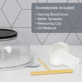 Quest 2-in-1 popcorn and crepe maker with 8 inch plate