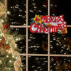 The Benross Christmas Workshop LED Merry Christmas Metallic Silhouette Light