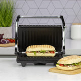 Quest stainless steel panini press and contact grill