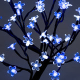 45cm blue and white LED blossom Christmas tree with 48 lights