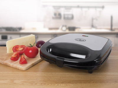 Quest 35990 4 Portion Non-Stick Toastie Maker/Easy to Clean/Student Essentials for University Kitchen