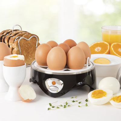 Quest Nutri-Q 34360 Egg Cooker/Multi-Functional Egg Poacher & Omelette Maker/Boil Up To 7 Eggs At Once/Comes Complete With Poaching & Omelette Trays/Stainless Steel Finish
