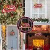 The Benross Christmas Workshop LED Merry Christmas Metallic Silhouette Light