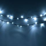 100 bright white LED chaser Christmas lights – 6.9m