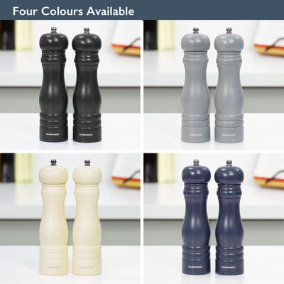 Blackmoor 68079 Manual Salt and Pepper Grinder Set/Classic Wooden Design with Ceramic Grinding Core/Adjustable Coarseness/Cream Colour