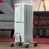 Benross 1500W 7-fin oil-filled radiator in white