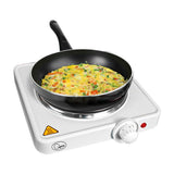 Quest 1500W single electric hob with five heat settings