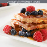 Global Gizmos red two-waffle maker