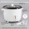 Quest 35450 2.5L Rice Cooker / Non-Stick Removable Bowl / Keep Warm Functionality / 900W / Includes Measuring Cup & Spatula