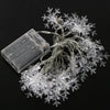 20 White LED Snowflake Fairy Lights Home Christmas Decoration