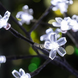 60cm mains-powered white LED blossom tree
