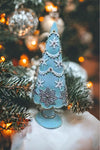 Premier Decorations 16cm Resin Christmas Tree (Pink & Cream)