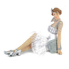 Gatsby Girls Evelyn silver Art Deco figurine