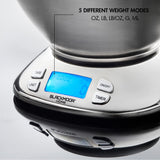 Blackmoor digital kitchen scales with stainless steel bowl