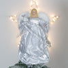 The Christmas Workshop 83960 Angel Christmas Tree Topper / 12” Tall / Silver Coloured / Indoor Christmas Decoration