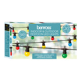 20 multi-coloured retro LED festoon string lights