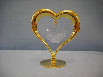 24k GOLD PLATED HEART STAND