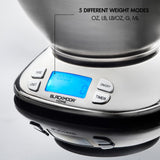 Blackmoor digital kitchen scales with stainless steel bowl