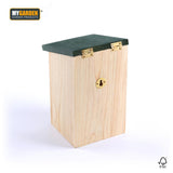 My Garden wooden bird nest box with bird spotting chart