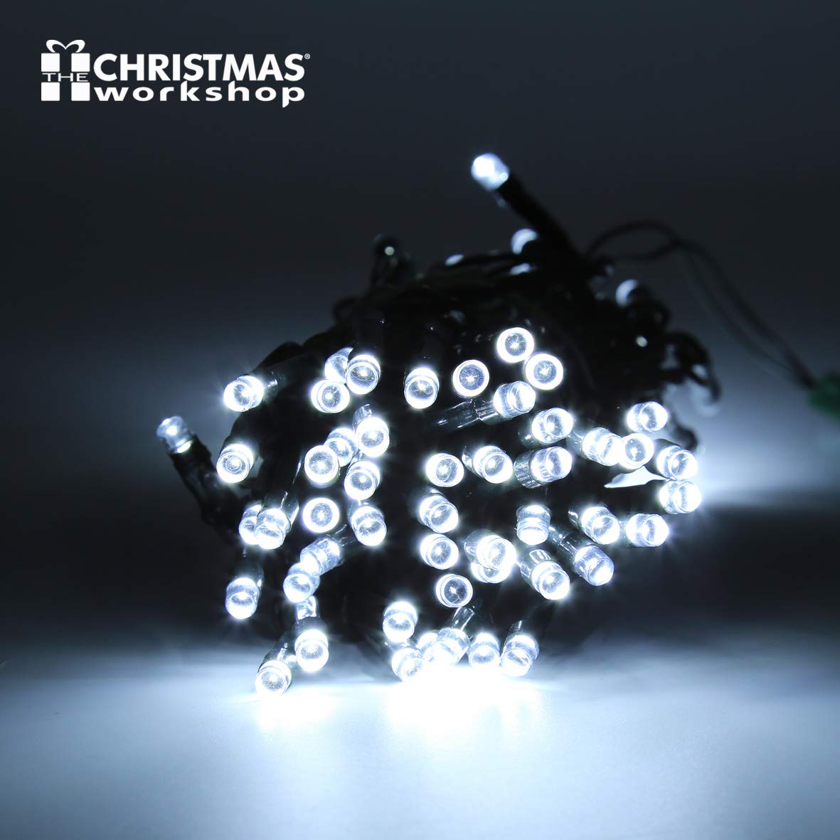 1000 bright white LED chaser Christmas lights – 69.9m