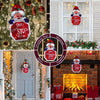 The Christmas Workshop 70420 LED Santa Stop Here Christmas Window Light / Metallic Silhouette Light / Indoor Christmas Decoration / Battery Operated / 45cm x 24cm