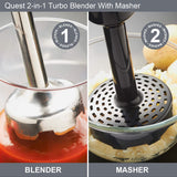 Quest 700W hand blender and masher with 750ml beaker