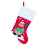 Large plush reindeer Christmas stocking – 40cm