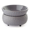 Candle Warmers Etc 2 in 1 Candle & Fragrance Warmer Scented Candles Wax Melts or Essential Oil Slate Fitted with UK Plug