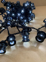 60 white LED lantern Christmas lights with eight modes