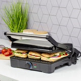 Quest 2000W 180 degree health grill and panini press