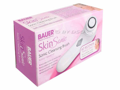 Bauer Professional battery operated Sonic Face Cleaning Brush for clearer skin complexion BML38720