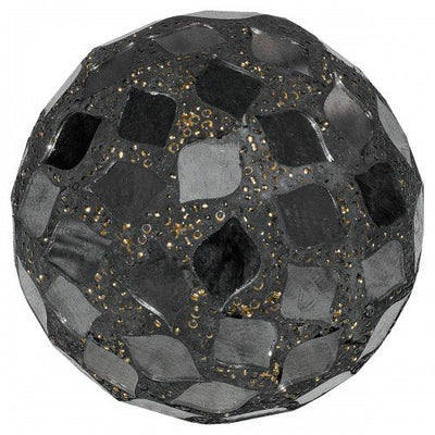 NEW Small (8cm) Black Mirrored Mosaic Ball